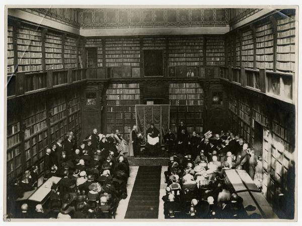 Milano - Biblioteca Ambrosiana - Cerimonia alla presenza del Cardinal Ratti