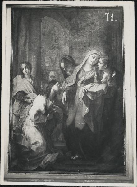 Dipinto - Cristo si congeda da Maria - Varese - Località Schiranna - Oratorio di S. Corona