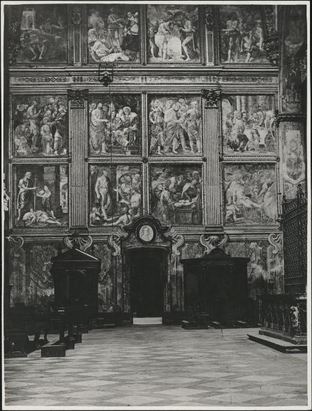 Dipinto murale - Episodi della vita di S. Giovanni Battista - Giuseppe Meda e Giovanni Battista della Rovere - Monza - Duomo - Transetto sinistro