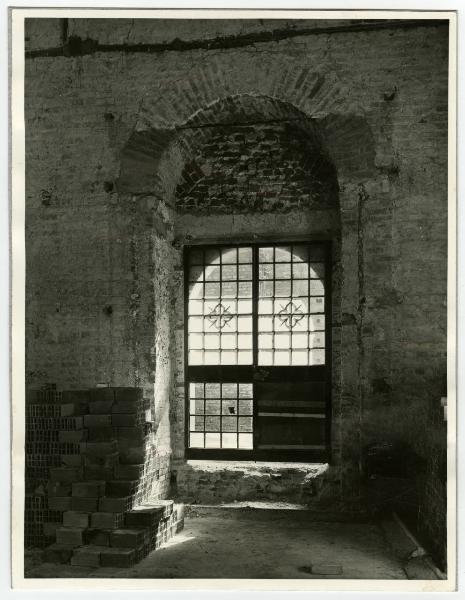 Milano - Castello Sforzesco - Sala al piano seminterrato non identificata - Restauro BBPR (prima fase 1953-1956)