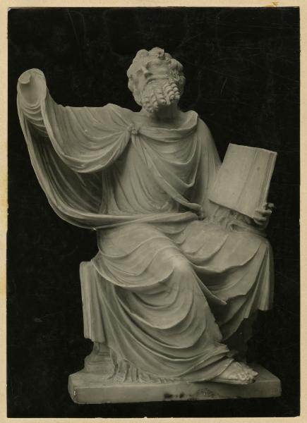 Scultura - Apostolo (inv. 1426 sculture) - Agostino Busti detto il Bambaia - Milano - Castello Sforzesco - Museo d'arte antica - Sala 15 o degli Scarlioni.