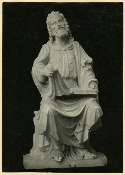 Scultura - Apostolo (inv. 1428 sculture) - Agostino Busti detto il Bambaia - Milano - Castello Sforzesco - Museo d'arte antica - Sala 15 o degli Scarlioni.