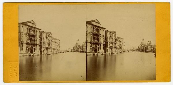 Venezia - Canal Grande - Palazzo Cavalli e Palazzo Barbaro