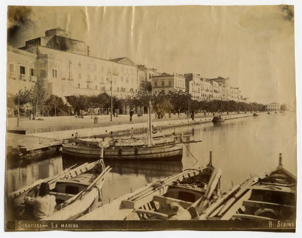 Siracusa - La Marina ora Foro Vittorio Emanuele II