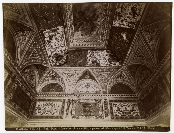 Mantova - Palazzo Ducale - Appartamento di Troia - Salottino - Pareti e soffitto - Particolare