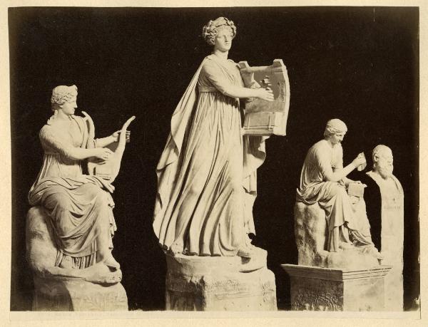 Scultura - Marmo - Apollo Citaredo, Calliope e Tersicore - Roma - Stato della Città del Vaticano - Musei Vaticani - Sala delle Muse