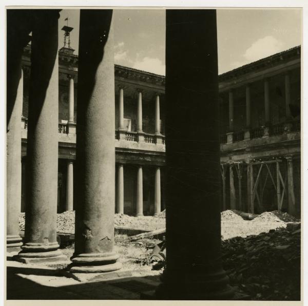 Milano - bombardamenti 1943 - Palazzo del Senato