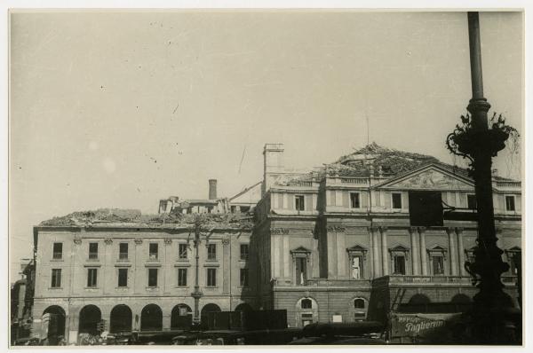 Milano - bombardamenti 1943 - Teatro della Scala