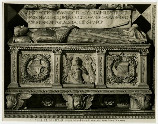 Amadeo, Giovanni Antonio - Monumento a Medea Colleoni (dettaglio) - Cappella Colleoni - Bergamo