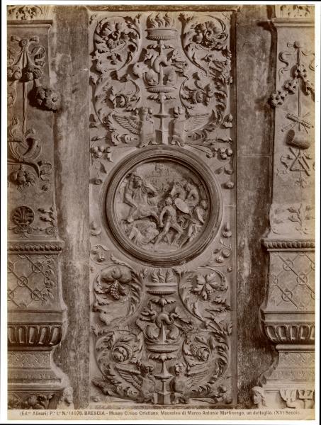 Cairano, Gasparo - Mausoleo Martinengo - dettaglio decorativo - Museo di Santa Giulia - Brescia
