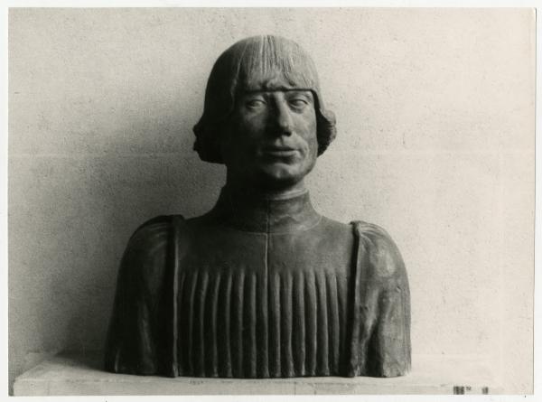 Scultura in terracotta - Busto maschile - Parigi - Louvre
