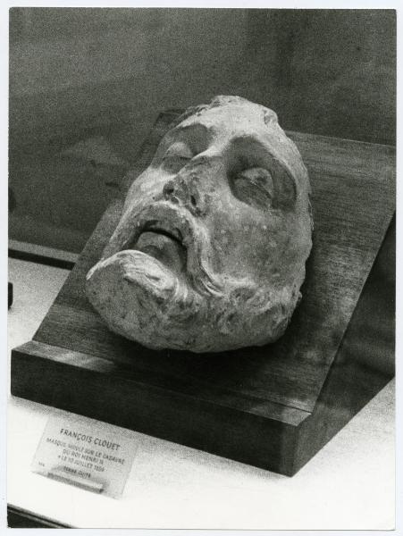 Scultura mortuaria - Maschera mortuaria di Enrico II - François Clouet - parigi - Louvre