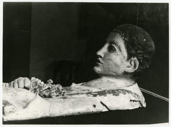 Scultura funeraria in stucco - Busto del Fayyum - Parigi - Louvre
