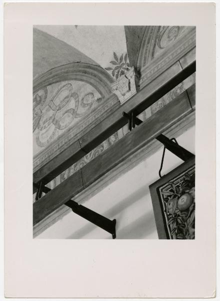 Milano - Castello Sforzesco - Musei Civici - Museo d'Arte Antica - Sala 7 - Allestimento BBPR (1956) - Particolare della decorazione del soffitto
