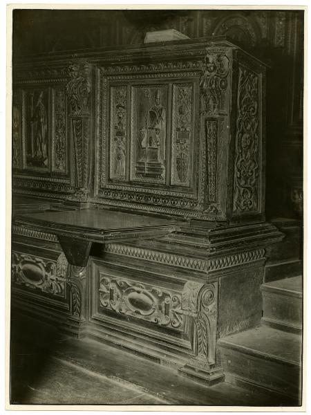 Scultura (legno) - Stalli del Coro, veduta d'insieme - Milano - Duomo