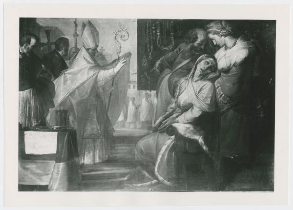 Dipinto - Ciclo dei "Miracoli di San Carlo", Miracolo della guarigione di Margherita Vertua, 1610 - Il Cerano - Milano - Ven. Fabbrica del Duomo