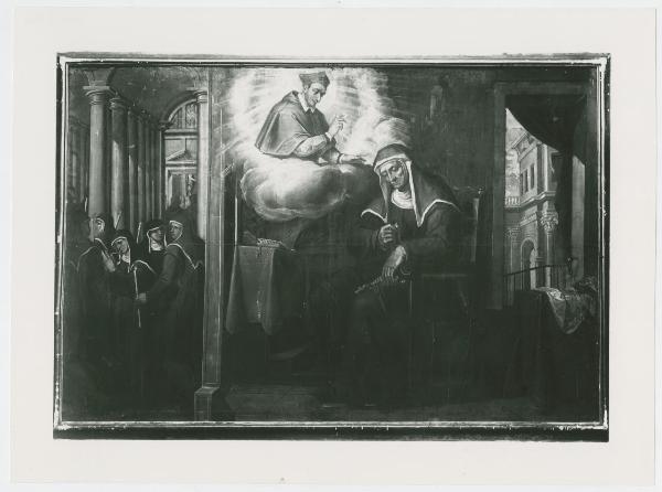 Dipinto - Ciclo dei "Miracoli di San Carlo", Miracolo di Suor Angela Antonia de Senis, 1610 - Carlo Buzzi - Milano - Ven. Fabbrica del Duomo