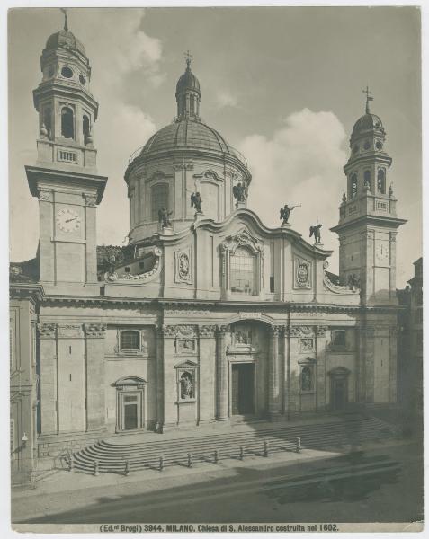 Milano - chiesa di Sant'Alessandro in Zebedia - Facciata