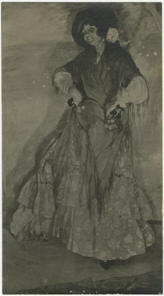 Dipinto - Ritratto femminile, donna - Leopoldo Metlicovitz (?)