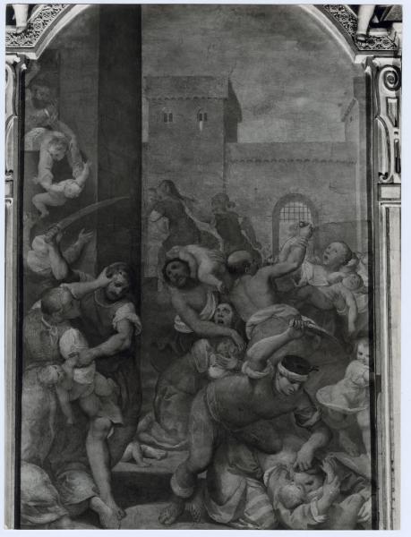 Affresco - Strage degli Innocenti - Simone Barabino - Milano - chiesa di Sant'Angelo - coro - parete laterale destra