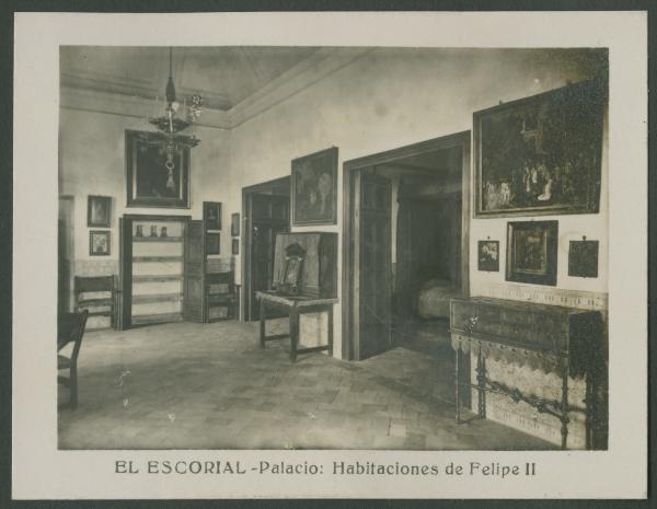 San Lorenzo de El Escorial (Madrid) - Monastero El Escorial - Palazzo - Interno - Appartamento del re Filippo II - Stanza