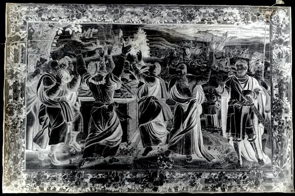 Tessuti - Arazzo - Sacrificio dei profeti di Baal - Milano - Castello Sforzesco - Museo Arti Applicate