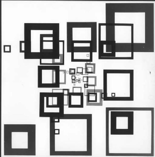 Composizione astratta di quadrati