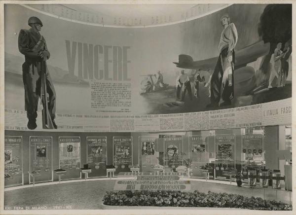 Milano - Fiera campionaria del 1941 - Padiglione Montecatini - Esposizione prodotti - Propaganda