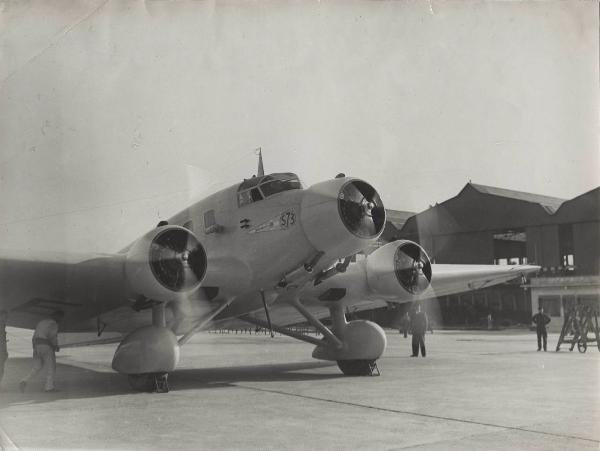 Trasporti aerei - Aereo civile - Savoia-Marchetti S.M.73 - Trimotore di linea ad ala bassa -