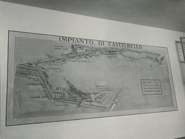 Castelbello - Centrale idroelettrica - Interno - Schema dell'impianto