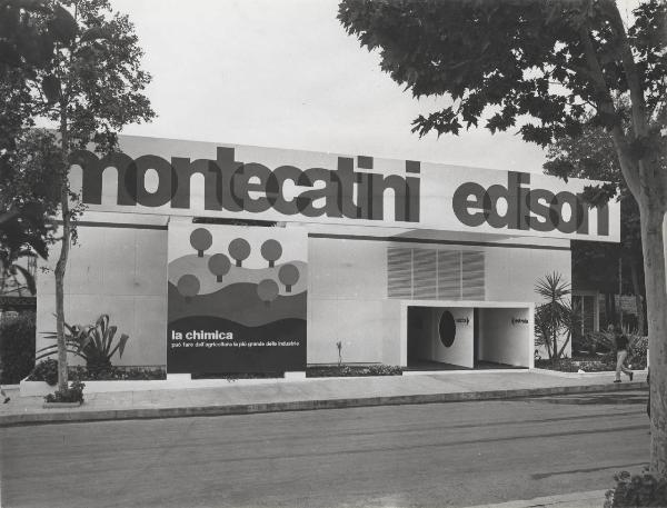 Palermo - Fiera del Mediterraneo del 1971 - Padiglione Montecatini Edison - Esterno - Ingresso