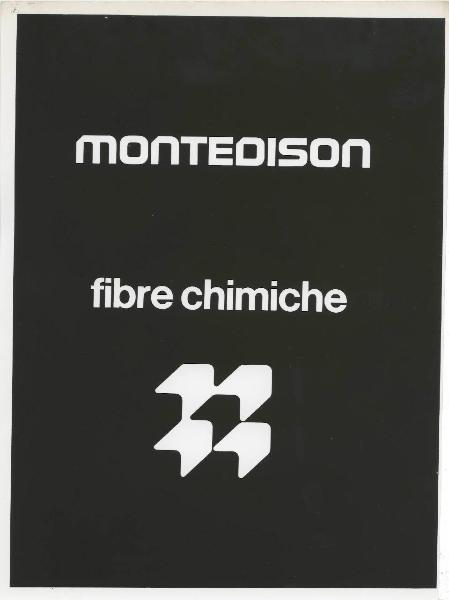 Milano - Fiera campionaria del 1973 - Padiglione Montedison - Riproduzione di pannello espositivo - Fibre chimiche