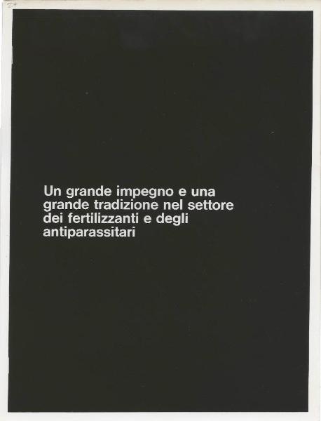 Milano - Fiera campionaria del 1973 - Padiglione Montedison - Riproduzione di pannello espositivo - Agricoltura