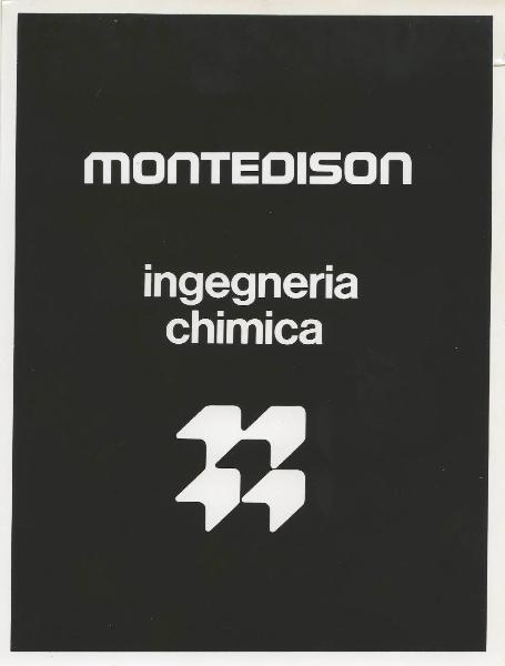 Milano - Fiera campionaria del 1973 - Padiglione Montedison - Riproduzione di pannello espositivo - Ingegneria chimica - Logo Montedison