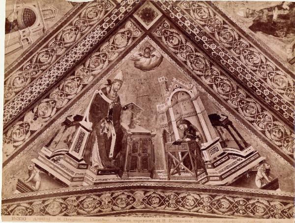 Dipinto - affresco - S. Gregorio - Cimabue - Assisi - Chiesa sup. S. Francesco