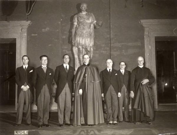 Giuseppe Bottai - Visita del Cardinal Pacelli in Campidoglio