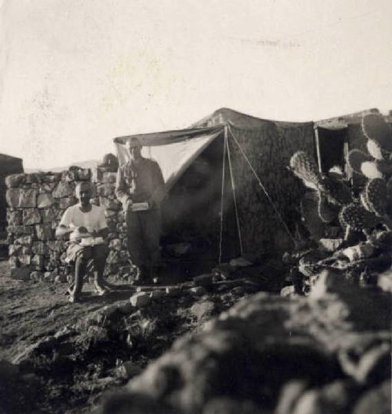 Giuseppe Bottai - Campagna di Etiopia - Accampamento militare - Vita di campo