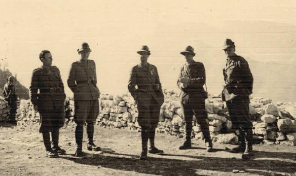 Giuseppe Bottai - Guerra d'Albania - Fronte greco - Comando della Divisione Julia sul monte Scendèli