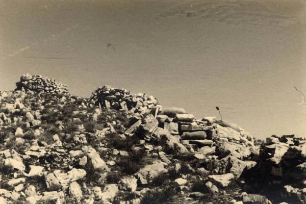 Guerra d'Albania - Fronte greco - Postazione della Divisione Julia sul monte Scendèli