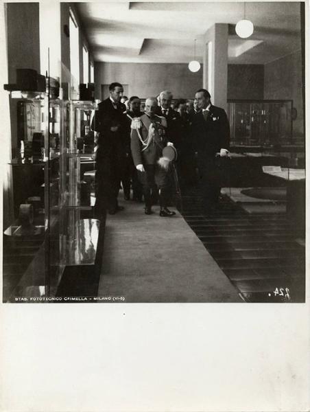 V Triennale - Inaugurazione - Visita del re d'Italia, Vittorio Emanuele III di Savoia - Carlo Alberto Felice - Giovanni Guerrini