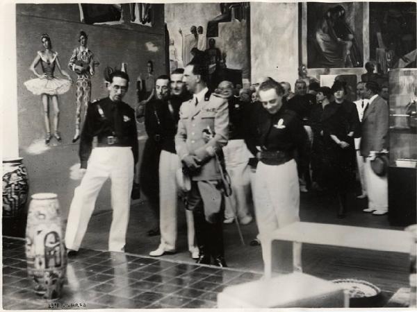 VI Triennale - Visita del principe di Piemonte, Umberto di Savoia - Giulio Barella - Carlo Alberto Felice - Giuseppe Pagano Pogatsching