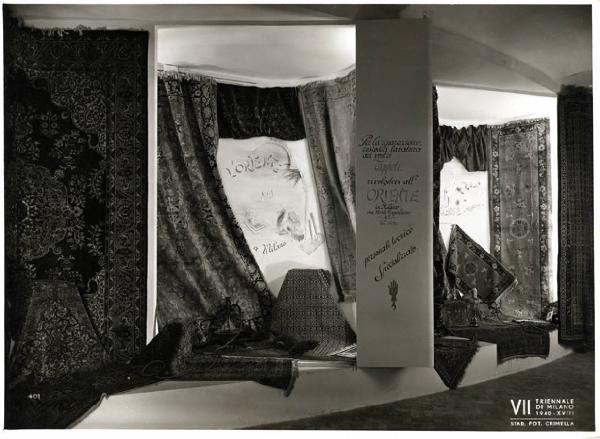VII Triennale - Mostra delle vetrine - Vetrina della ditta "L'Oriente tappeti"