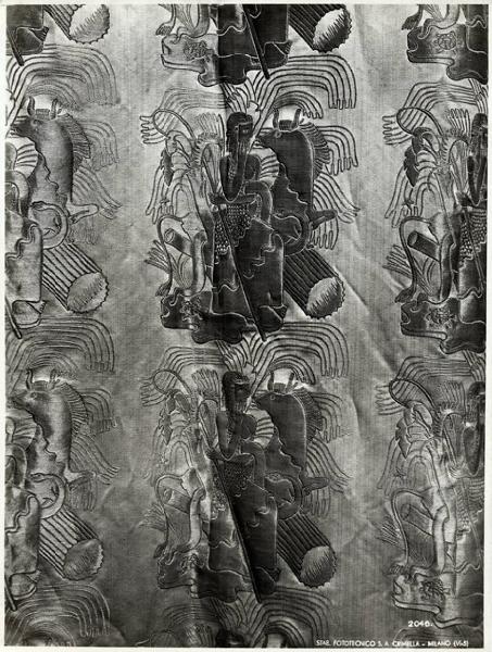 VII Triennale - Mostra dei tessuti e dei ricami - Sezione dei tessuti - Stoffa della ditta "Luigi Bevilacqua"