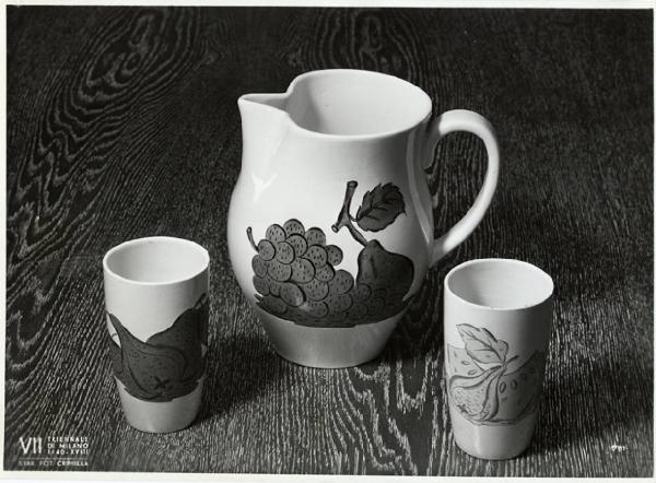 VII Triennale - Mostra della ceramica - Servizio da bibite di Guido Andlovitz
