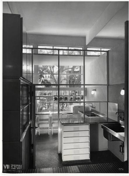 VII Triennale - Mostra dei criteri della casa d'oggi - Cucina di Franco Albini