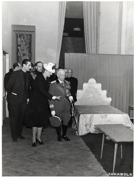 VII Triennale - Inaugurazione - Visita del re d'Italia, Vittorio Emanuele III di Savoia - Giuseppe Bianchini