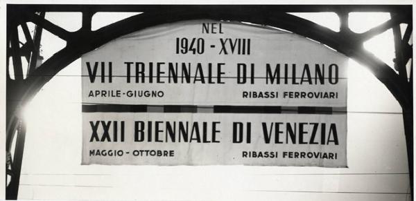 VII Triennale - Pubblicità e grafica - Stazione centrale di Milano