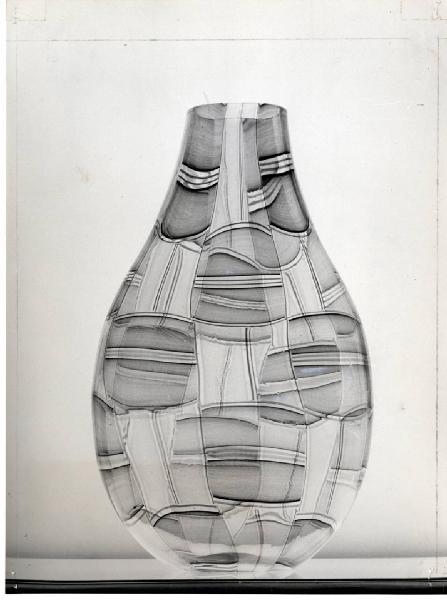 XI Triennale - Mostra delle Produzioni d'arte - Sezione del vetro - Vaso in vetro colorato - Ercole Barovier