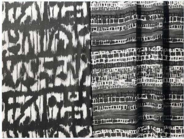 XI Triennale - Padiglione dei tessuti - Mostra delle Produzioni d'arte - Sezione dei tessuti - Tessuti stampati