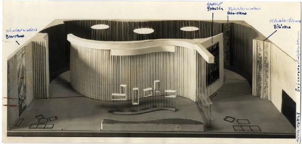 XI Triennale - Sezione della Cecoslovacchia - Modello in scala del padiglione - Frantisek Tröster